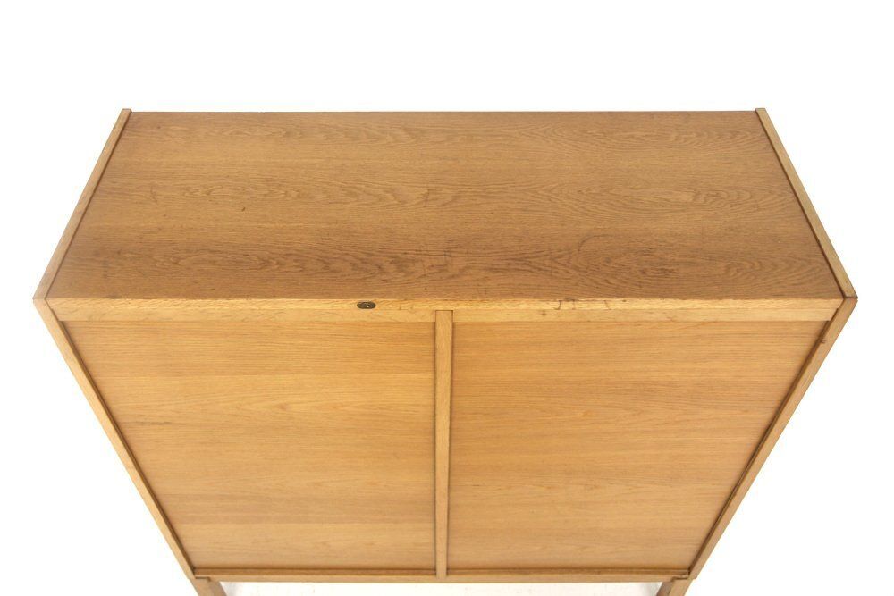 Oak Notary's Cabinet, Sweden, 1950 photo vintage