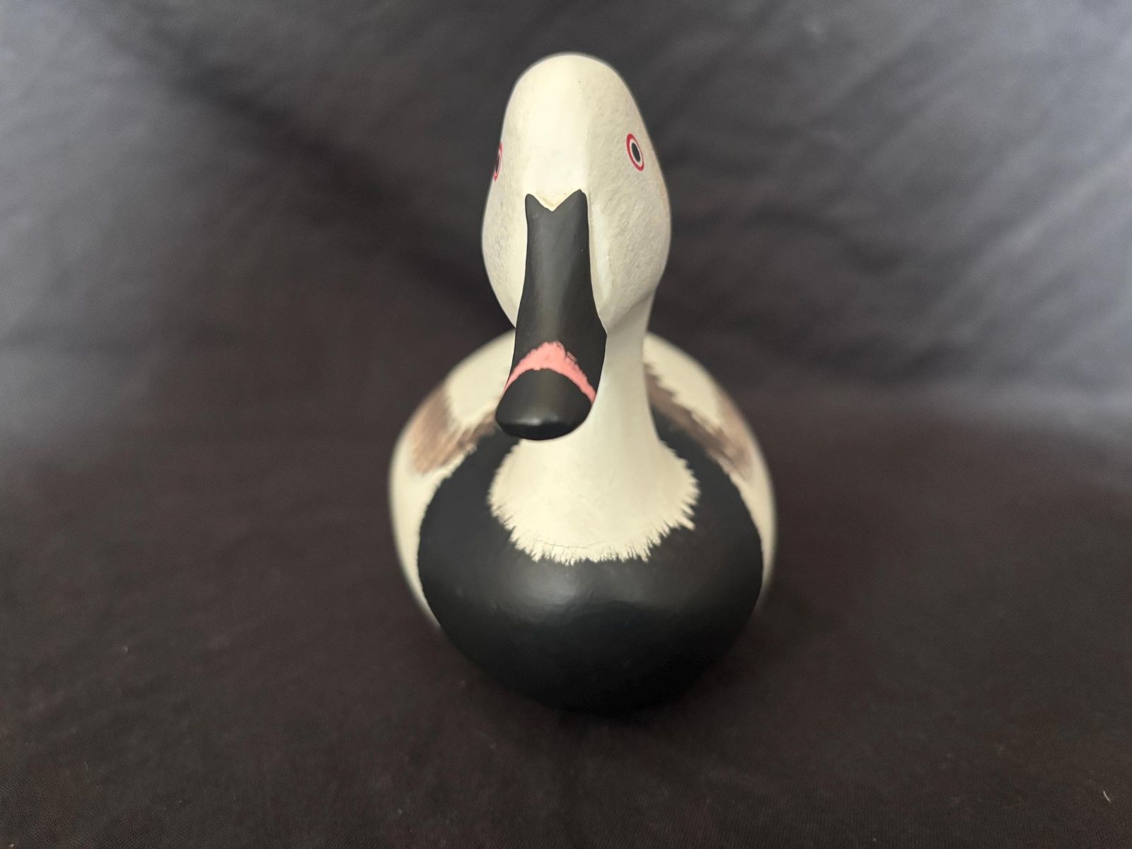 Vintage " Charles Jobes Wooden Painted Decoy Duck Miniature photo furniture