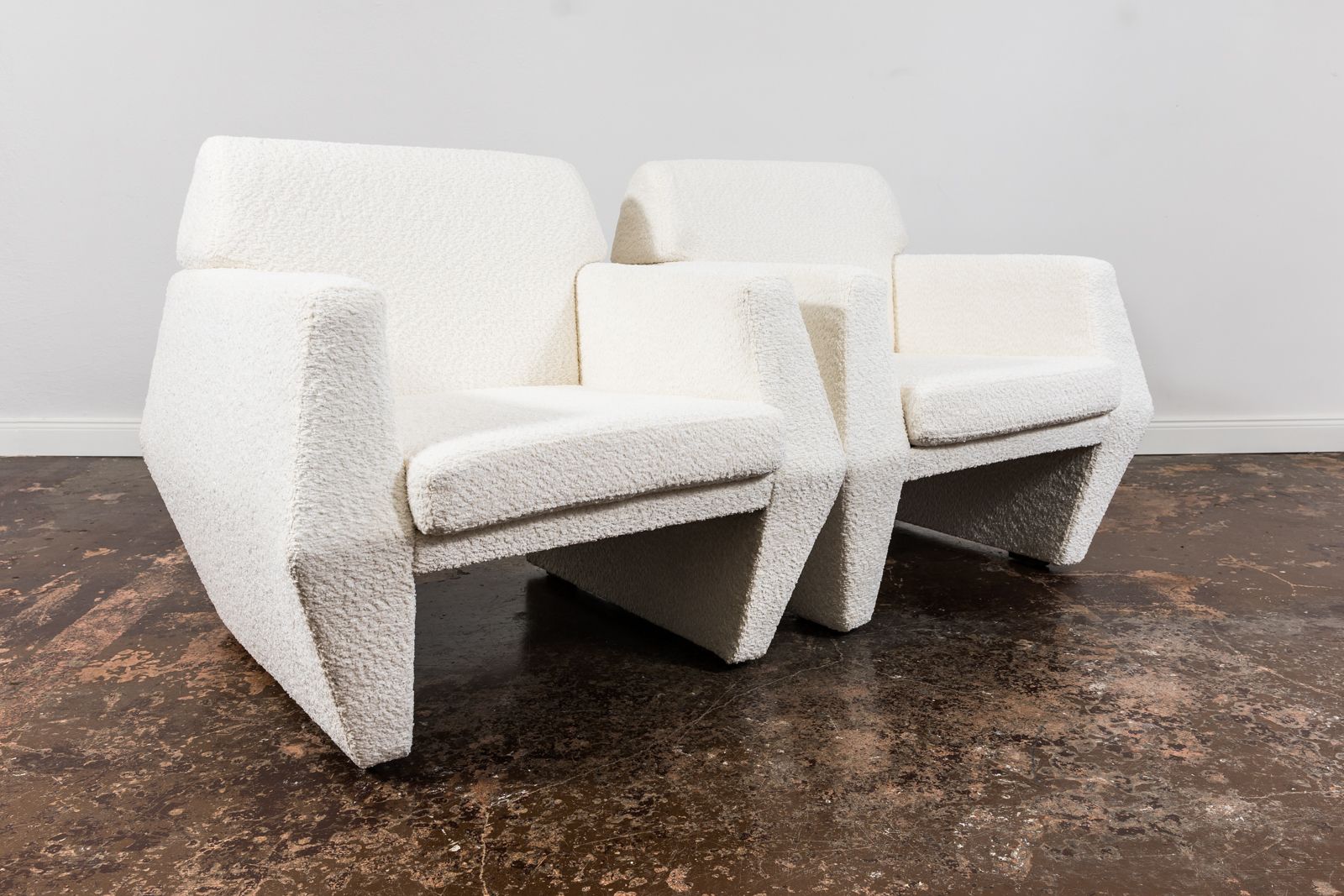 Geometric Vintage Armchairs By Lfm, Poland, 1970s, Set Of 2 photo furniture