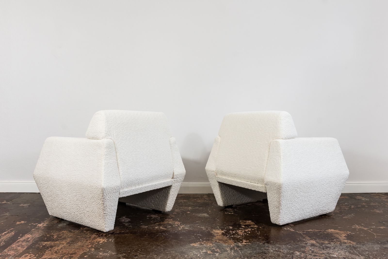 Geometric Vintage Armchairs By Lfm, Poland, 1970s, Set Of 2 photo vinterior