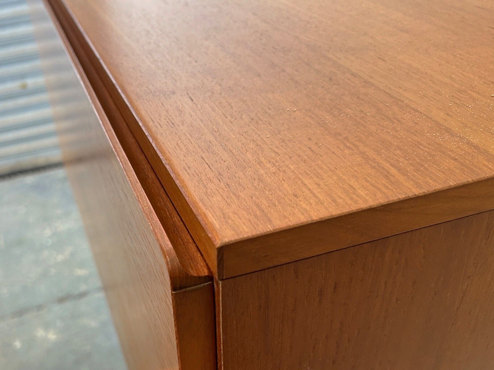 Mid Century Wall Mounted Illuminated Drop Front Desk Cabinet By Beaver & Tapley photo vinterior