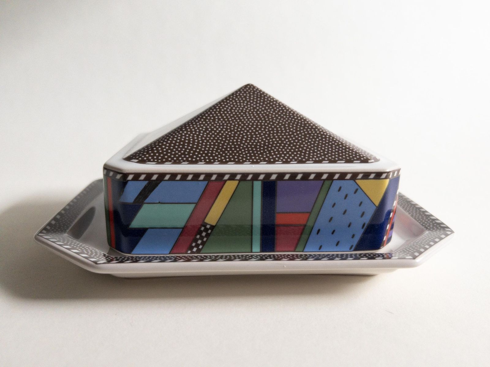 Home Decor Rosenthal Metropol Butter Dish: Postmodern Ceramic Design By Barbara Brenner photo