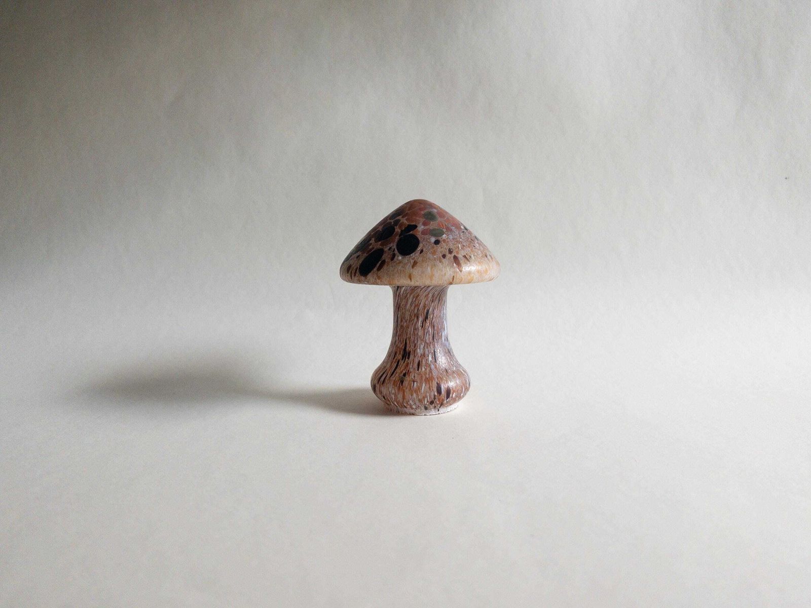 Kosta Boda Waxcap Glass Mushroom   Monica Backström 1970s Decor