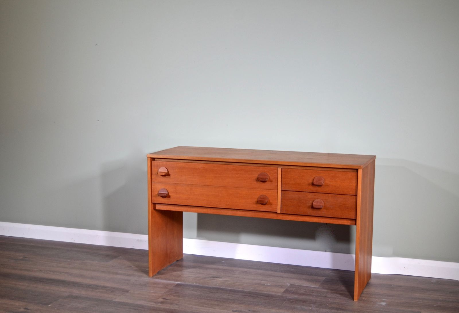 photo for sale Vintage Midcentury 'Stag' Teak Console Table / Dressing Table /Drawers/ Sideboard. Delivery. Modern / Retro / Danish Style.