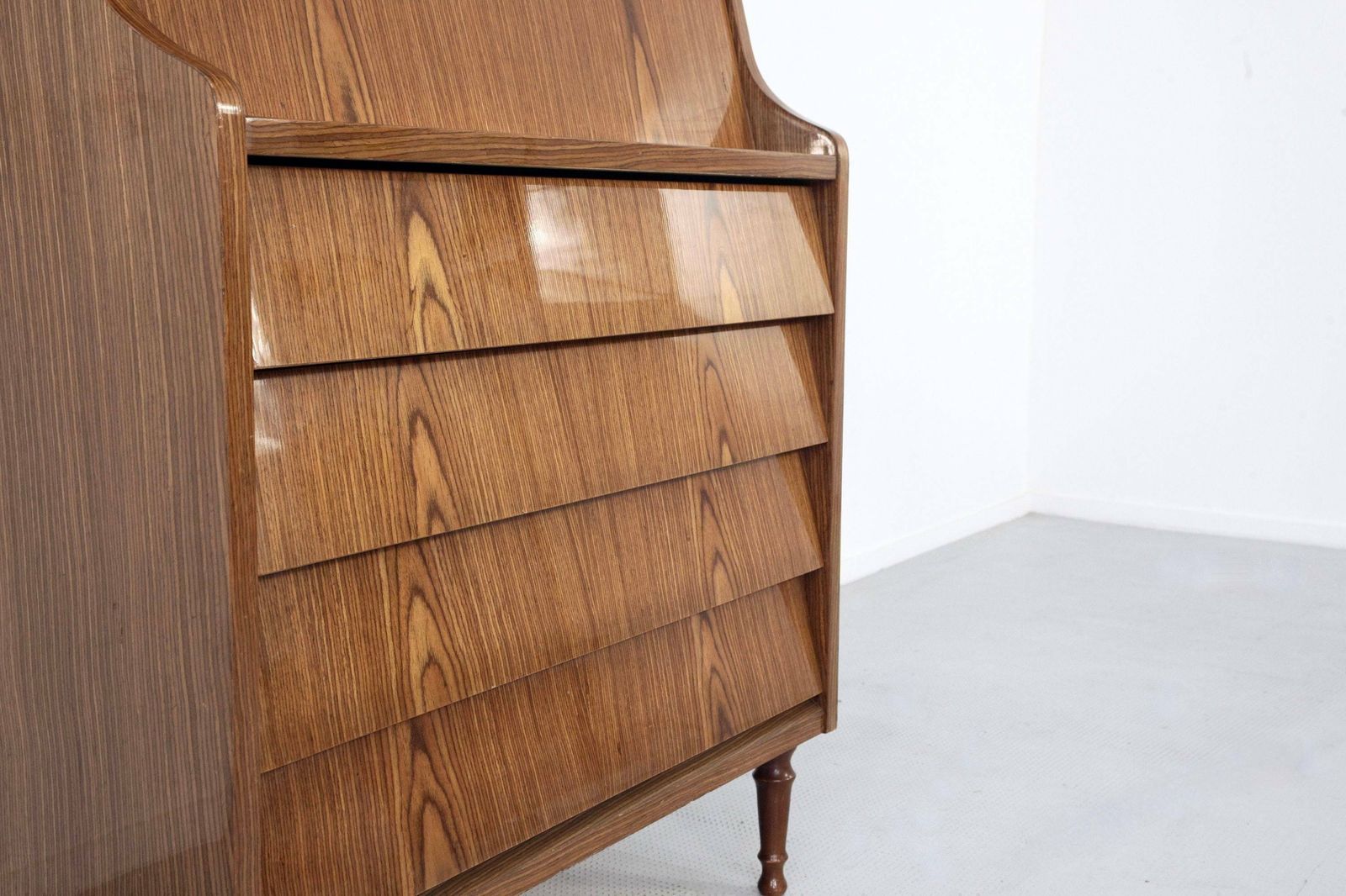 Midcentury Italian Bureau / Shelving Unit / Bookcase / Cupboard In Teak. Vintage Modern / Danish / Scandinavian Style. photo buy