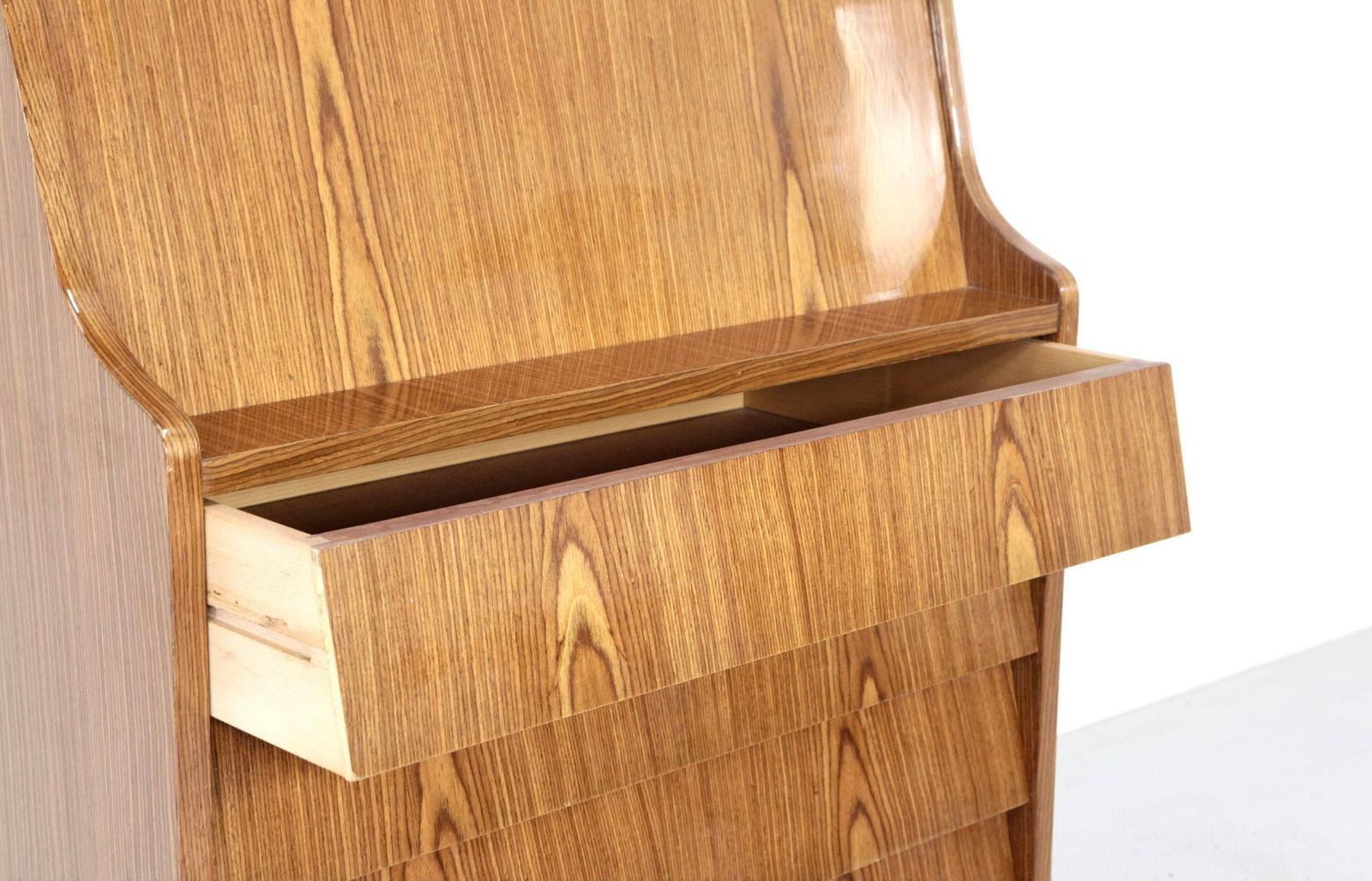 Midcentury Italian Bureau / Shelving Unit / Bookcase / Cupboard In Teak. Vintage Modern / Danish / Scandinavian Style. photo vintage