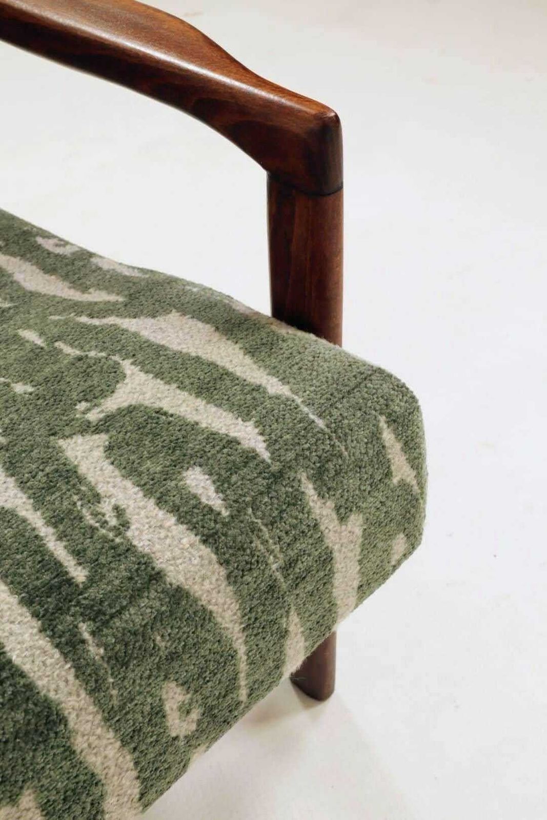 Vintage Armchair Green Cushions Classic Design Mcm Lounge Chair, 1960, Poland photo vinterior