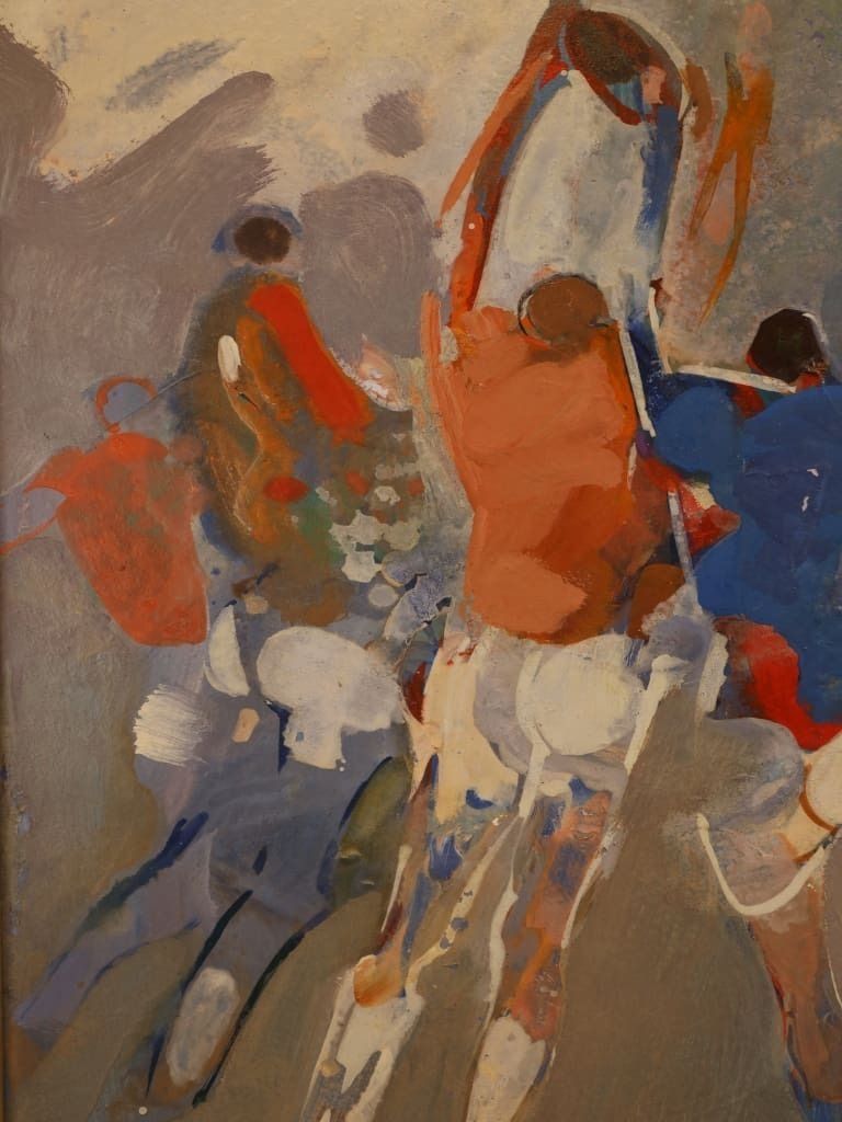 Pierre Chièze (1929–2011) Rugby The Line Out Mid Century French School photo Art