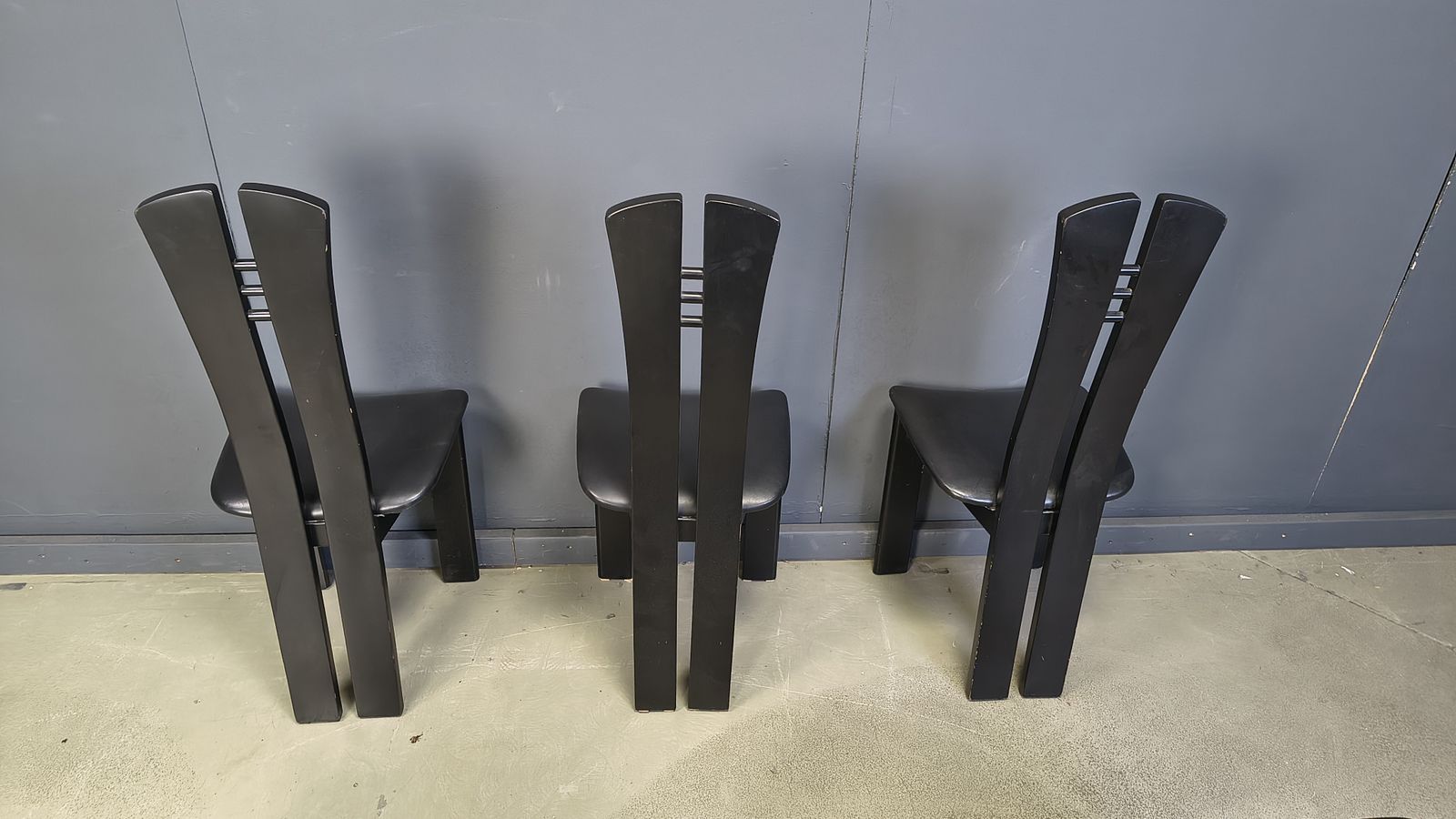 Post Modern Wooden Dining Chairs, 1980s   Set Of 6 photo vinterior