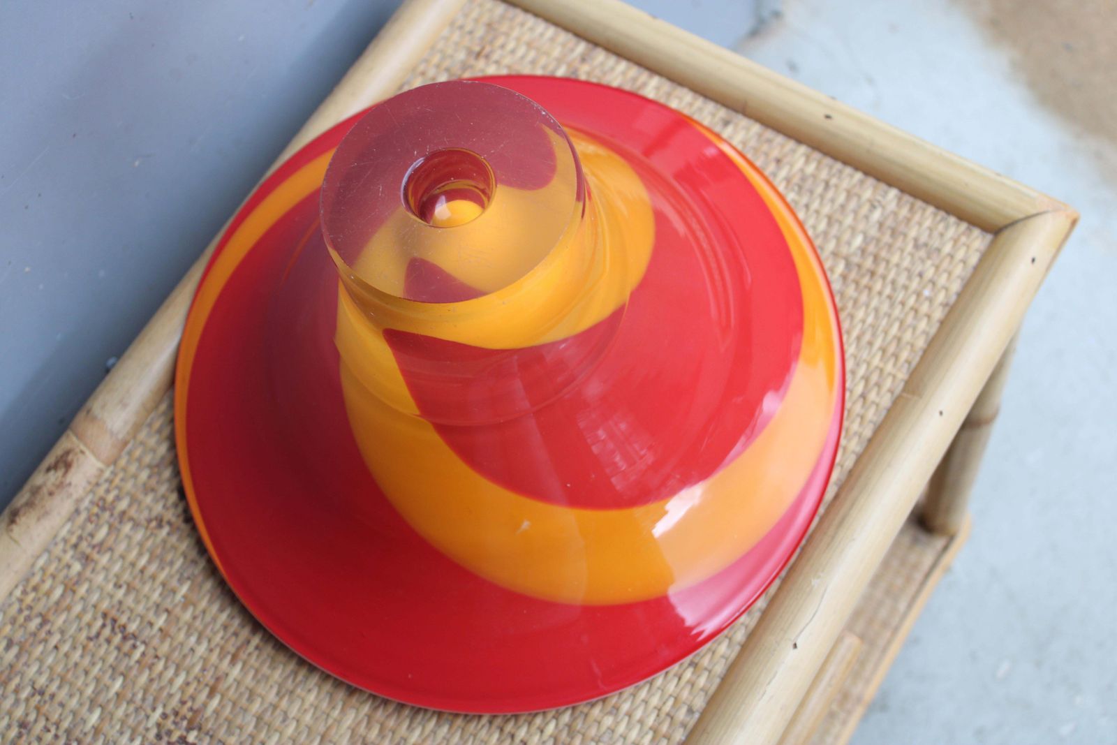 Home Decor Italy Colored Murano Glass Round Cup. photo