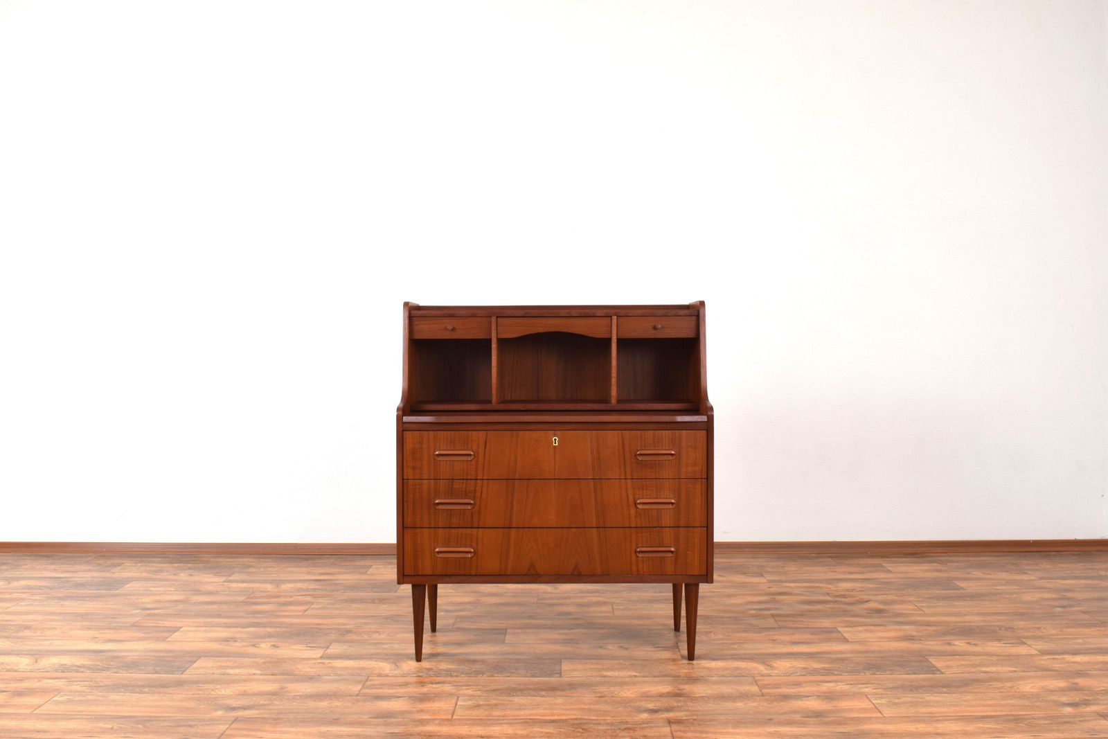 Mid Century Danish Teak Secretary, 1960s.