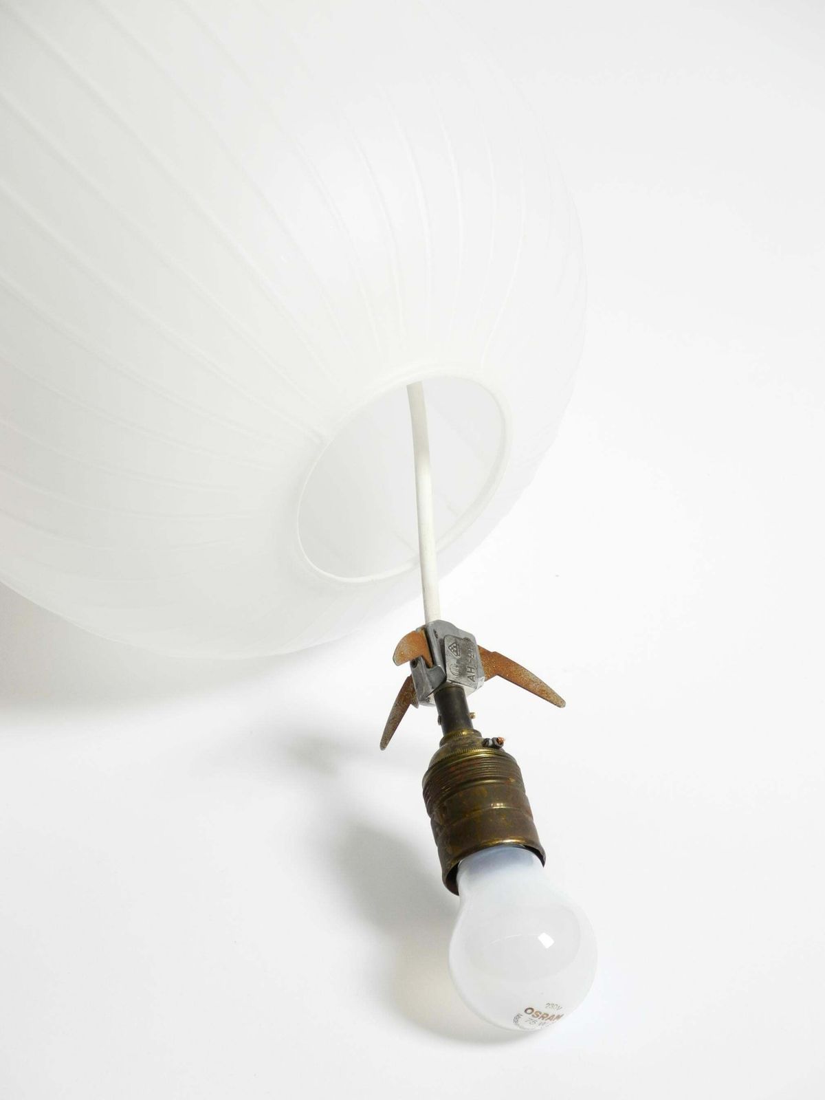 720.0 Aloys Gangkofner Mid Century Glass Pendant Lamp Model Bologna By Peill & Putzler photo