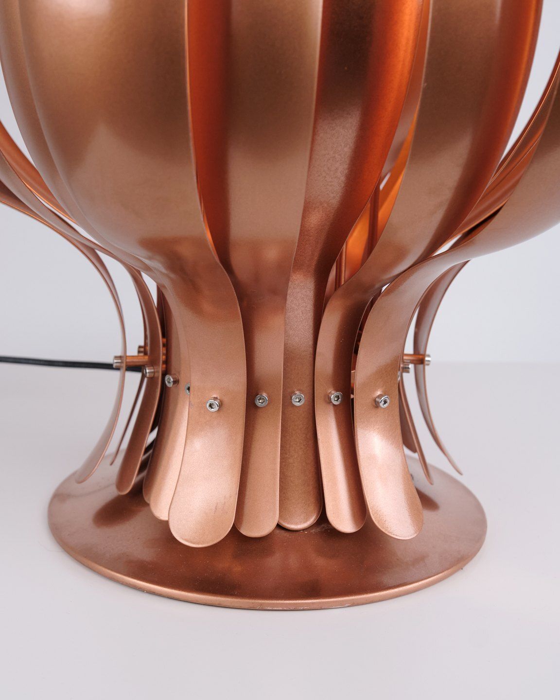 Onion Copper Table Lamp By Verner Panton, 1970s photo Lighting