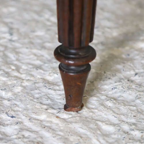 Pair Of William IV Mahogany Side Chairs With Regency Stripe Upholstery, C.1830 photo buy