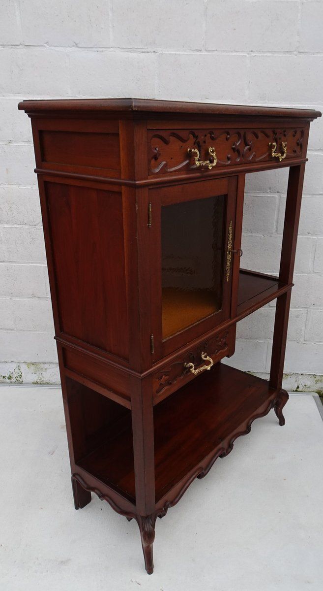photo for sale Art Nouveau Small Cabinet Display With Glass, 1920s