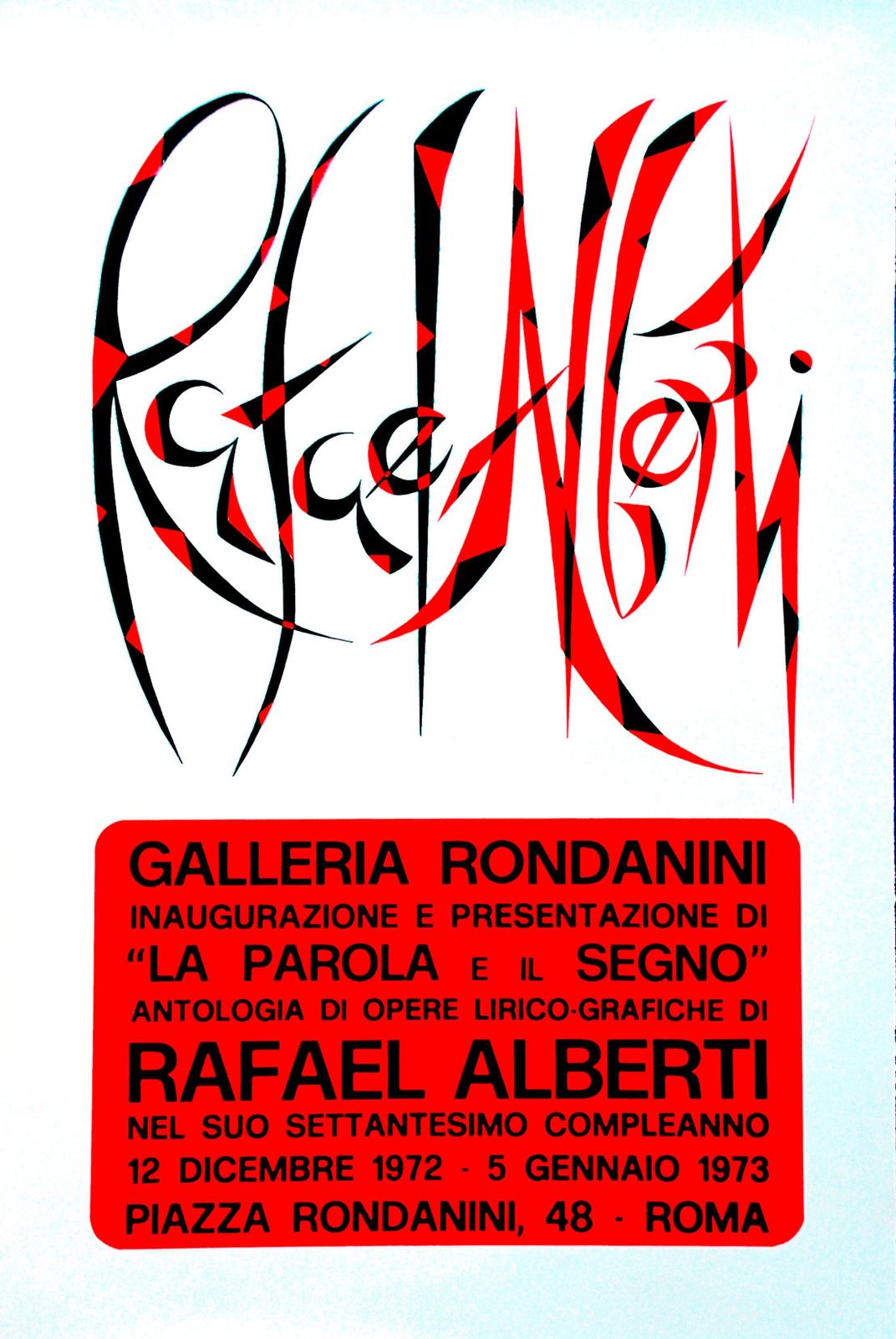 Rafael Albertithe Word And The Sign   Lithograph By Rafael Alberti   1970s1970s