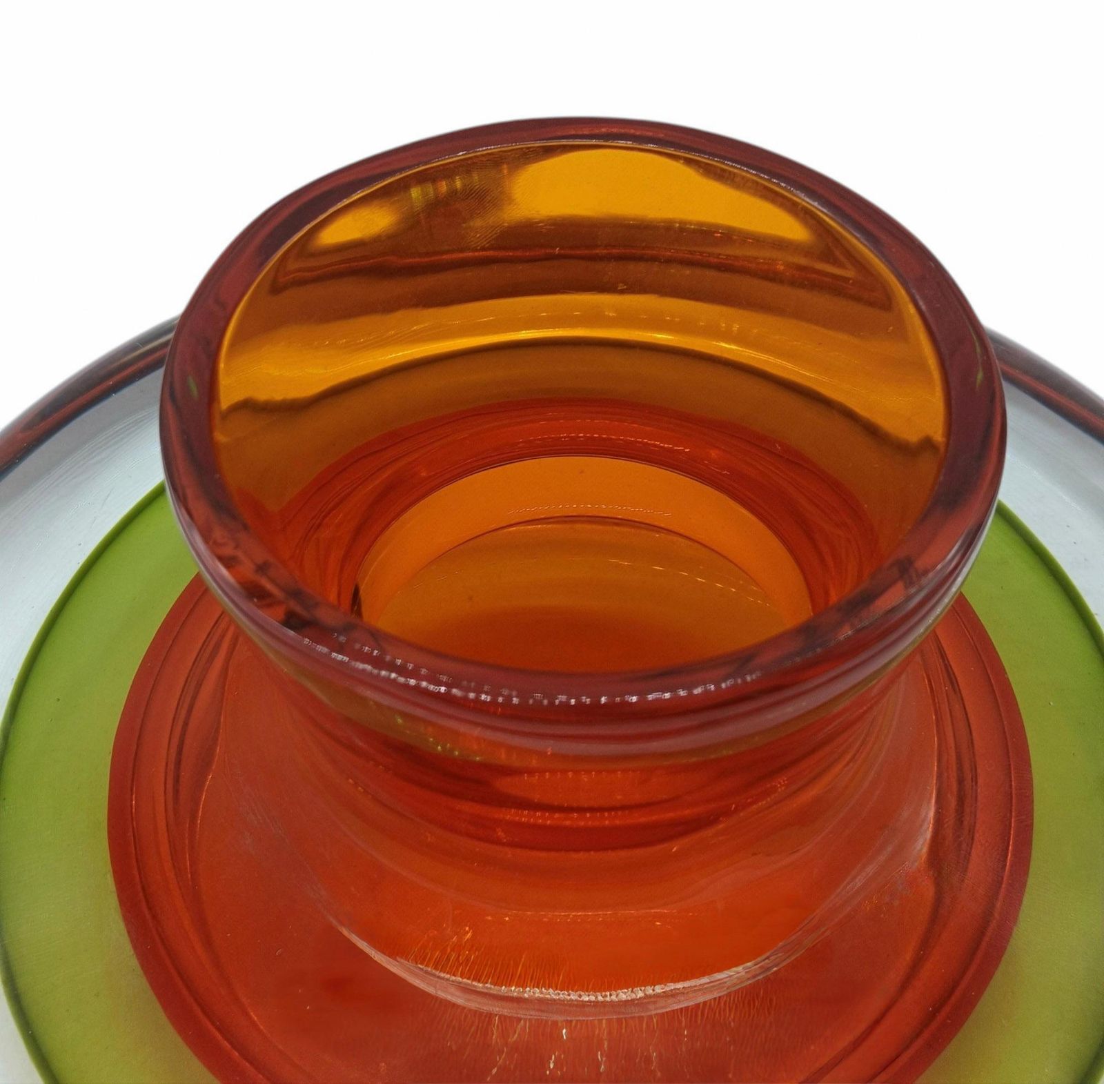 Flavio Poli For Seguso Submerged Murano Glass Centerpiece Vase, Italy 196 photo Home Decor