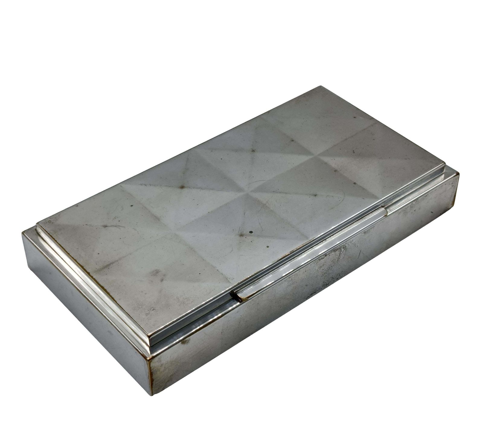 Wmf Elegant Silver Metal Cigarette Box, Germany 1930s photo furniture