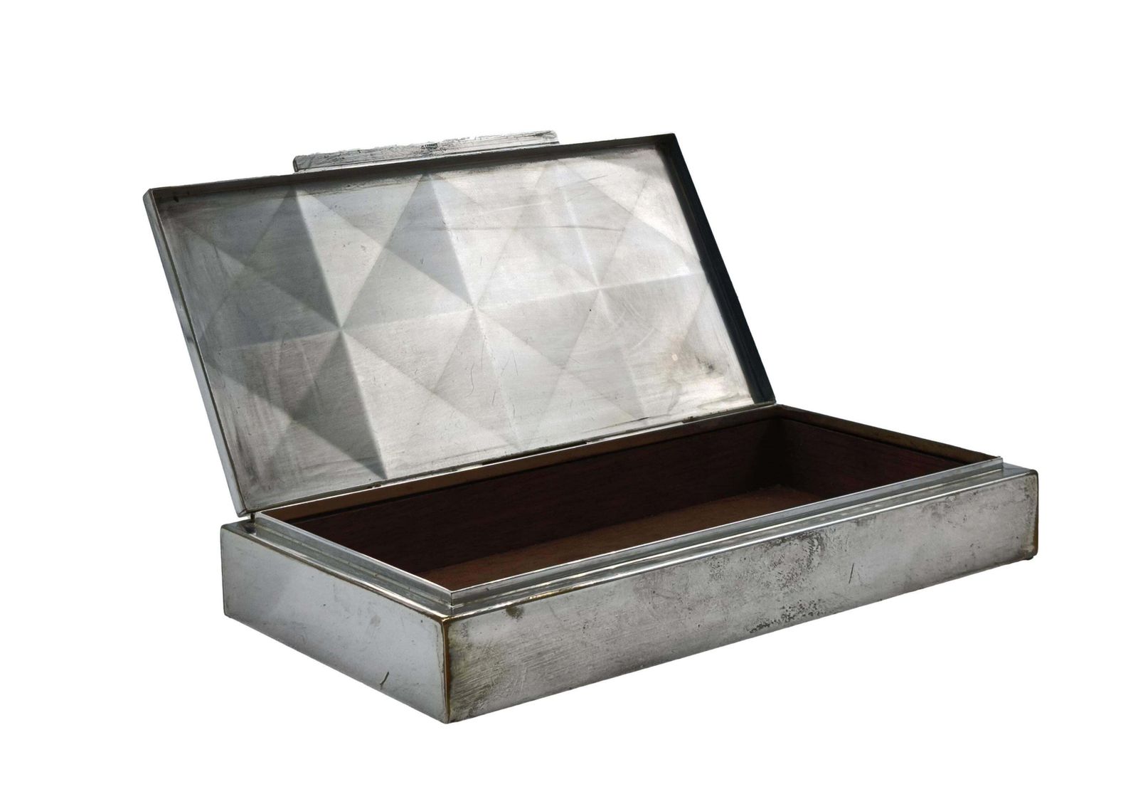 Wmf Elegant Silver Metal Cigarette Box, Germany 1930s photo Home Decor