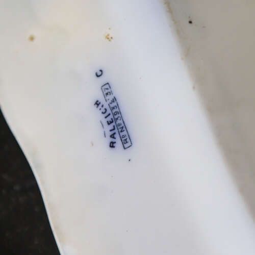 250.0 Trio Of 19th‑Century Staffordshire Raleigh Pattern Cobalt Blue‑And‑White Serving Plates photo