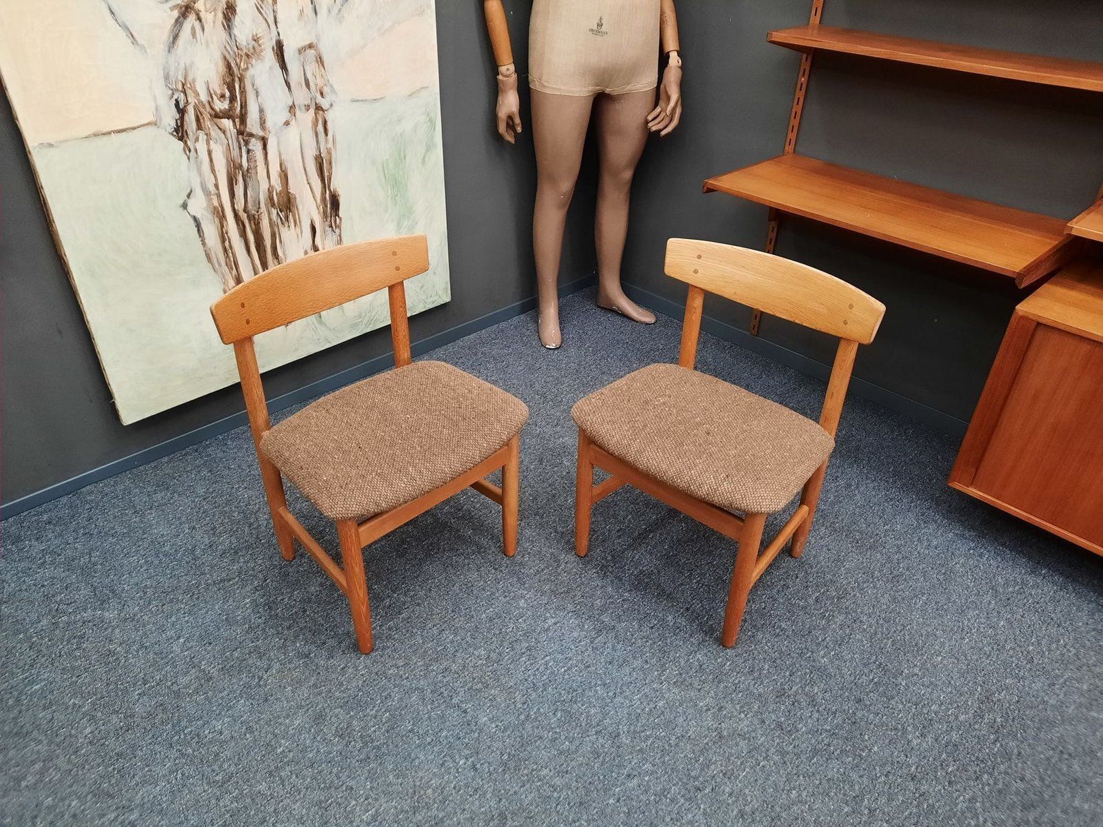 Danish Chairs By Børge Mogensen For Søborg Møbelfabrik, 1960s, Set Of 2 photo furniture