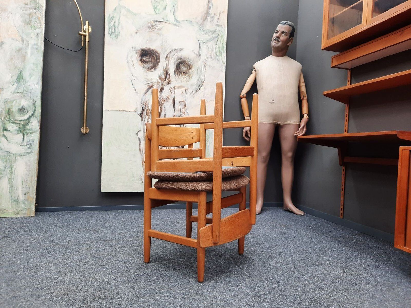 photo vinterior Danish Chairs By Børge Mogensen For Søborg Møbelfabrik, 1960s, Set Of 2
