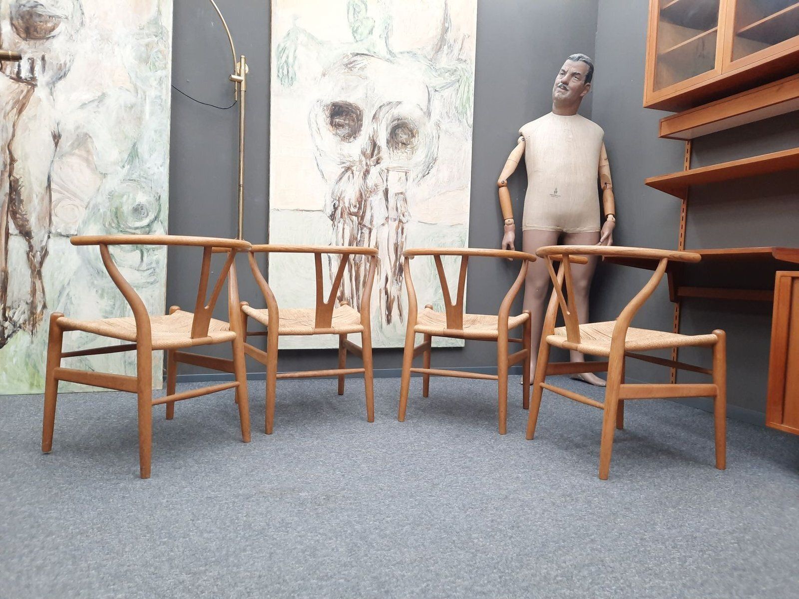 Wishbone Chairs By Hans Wegner For Carl Hansen & Son, 1960s, Set Of 4 photo 2437.0