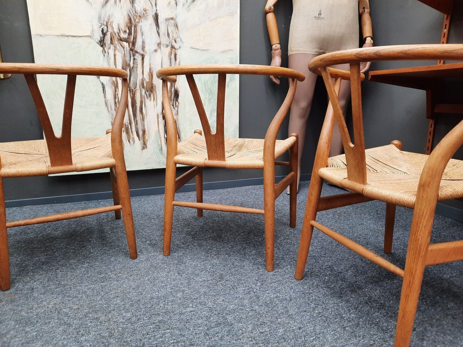 Wishbone Chairs By Hans Wegner For Carl Hansen & Son, 1960s, Set Of 4 photo vinterior