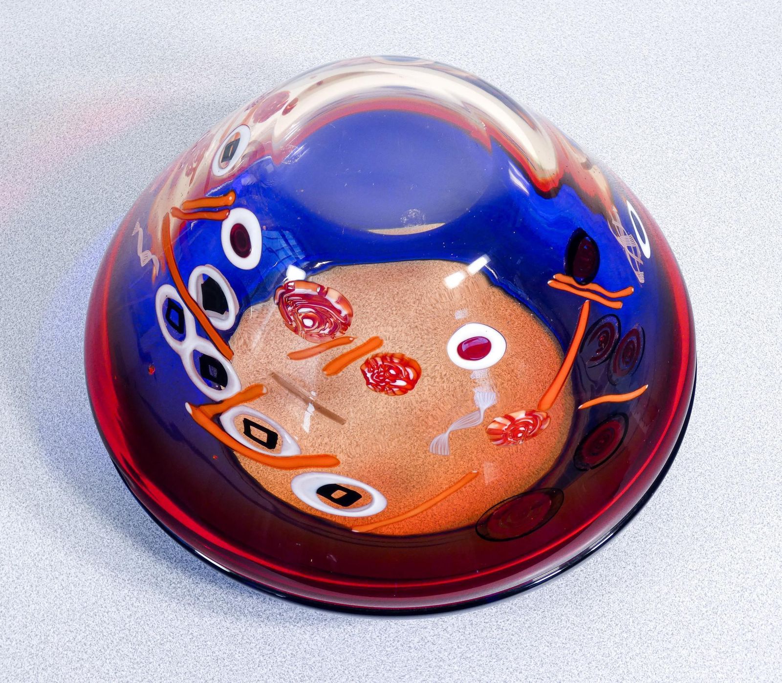 Home Decor Murano Blown Glass Vase, Design Stefano Toso. Italy, 90s photo
