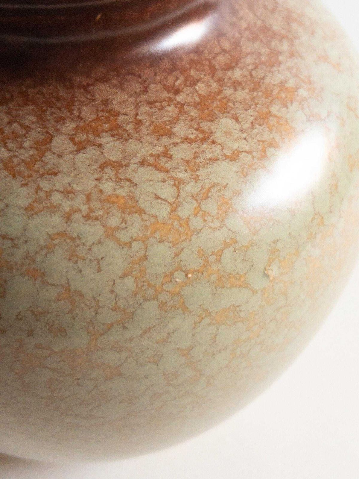 Large Carstens Uffrecht Vase   Art Deco 1930s Mint Speckled Classic Vase photo vintage