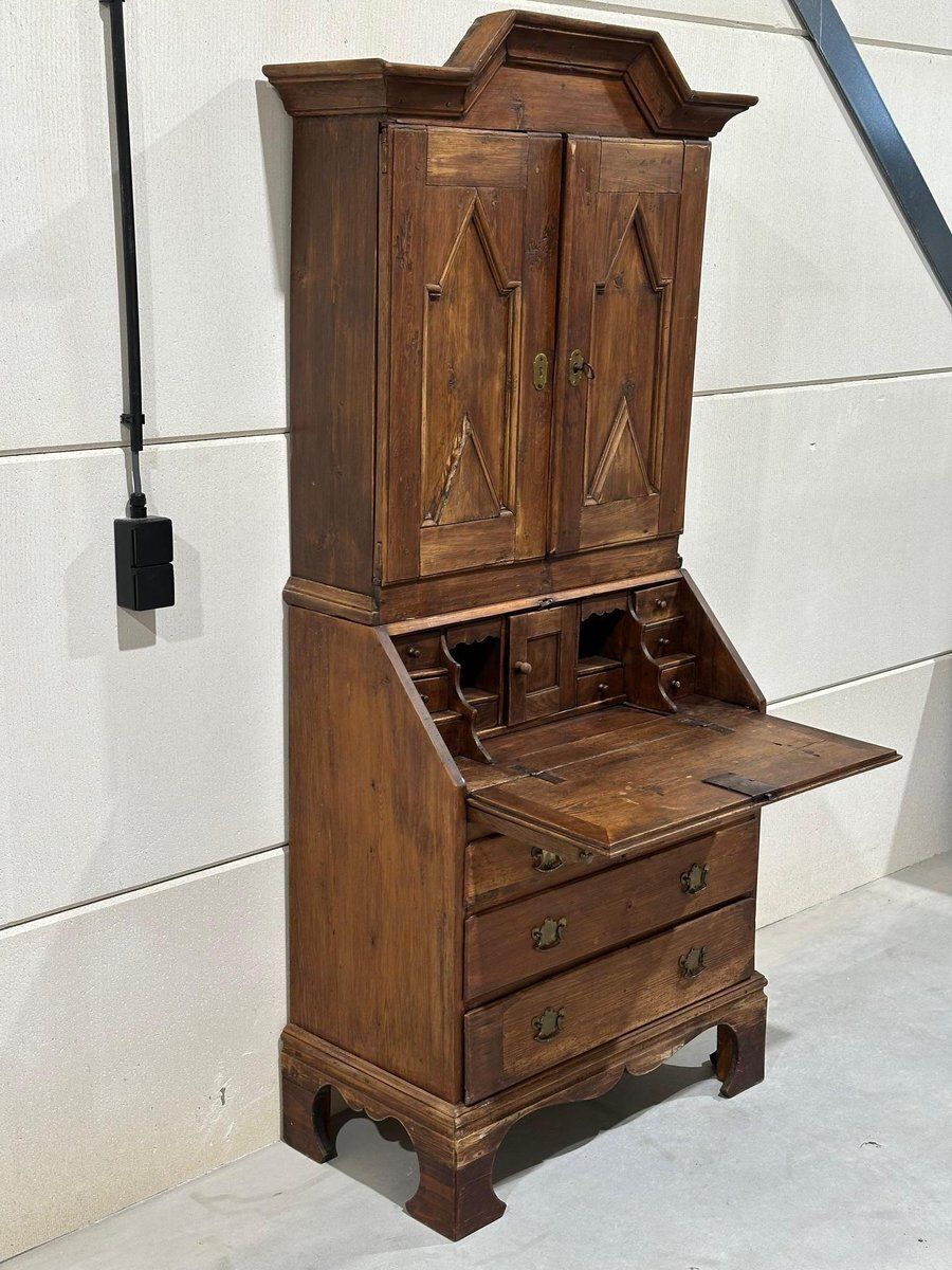 Antique Secretary Bookcase In Pine photo 859.0