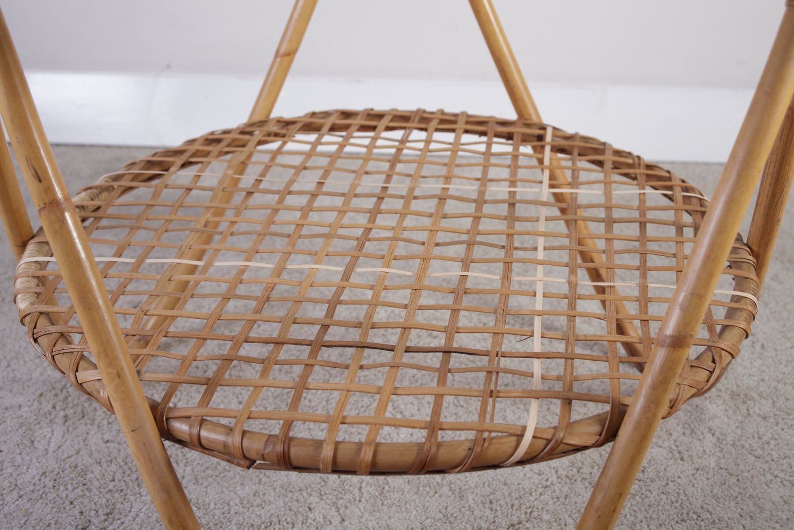 Mid Century Modern Rattan Coffee Table By Alan Fuchs For Uluv, 1960s photo 180.0