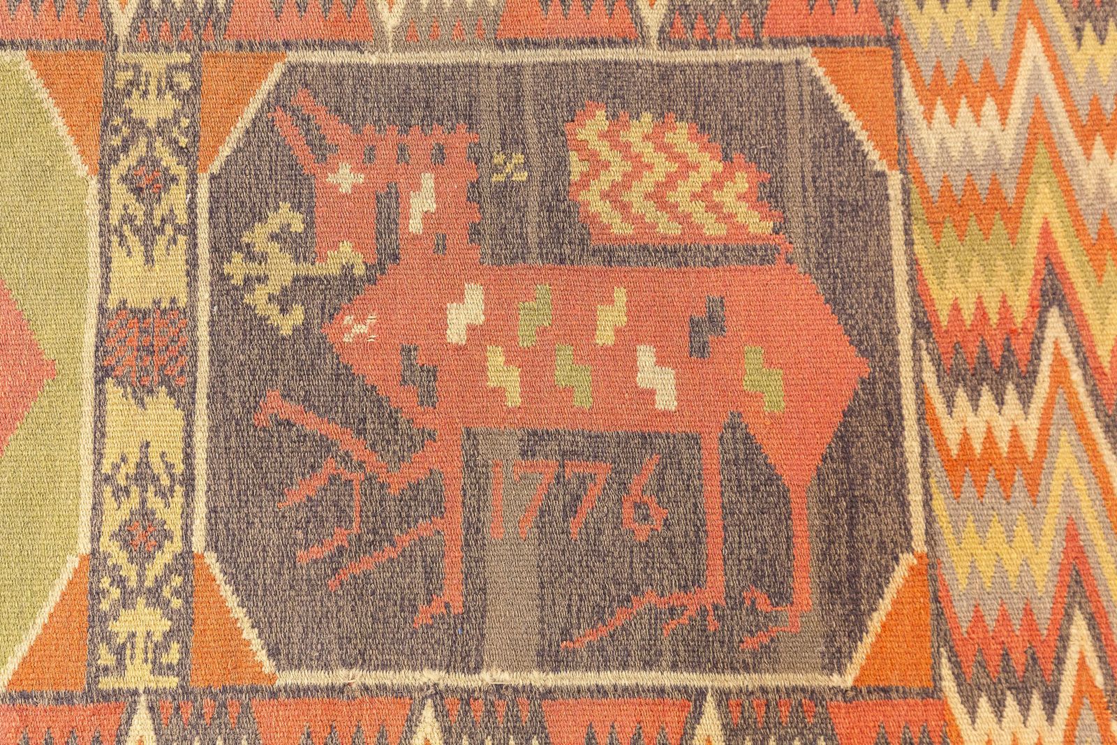 Scandinavian Swedish Textile Horse Design photo 1047.0