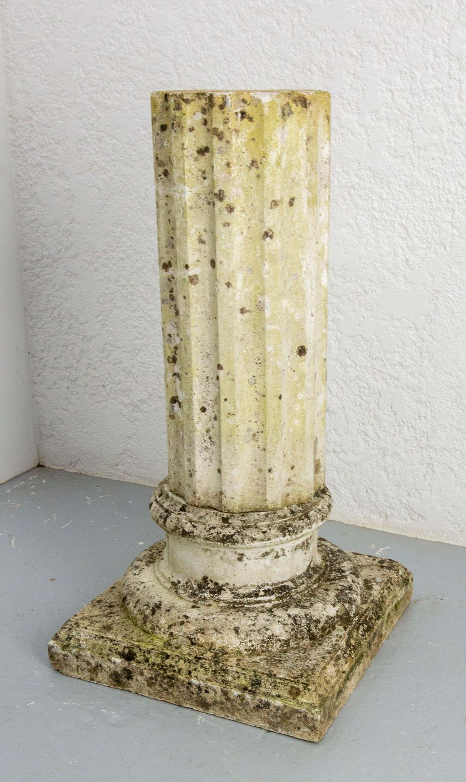 photo furniture Pair Of Garden Cement Column French, Mid 20th Century