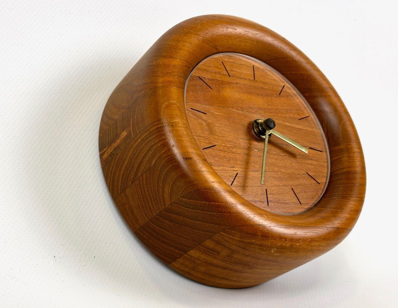 Mid Century Modern Wall Clock In Teak With Kienzle Mechanism From Bestform, 1960s photo furniture