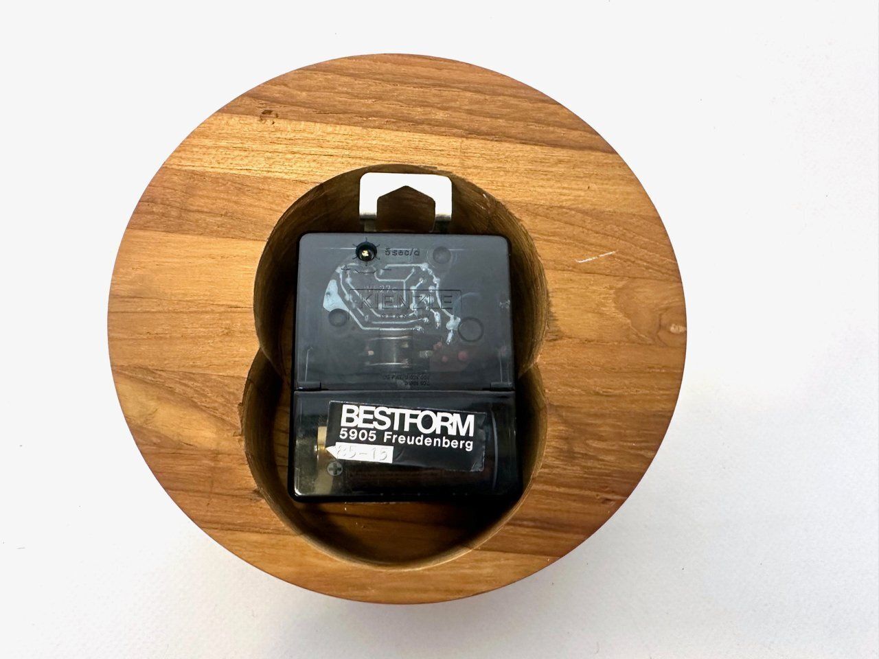 Mid Century Modern Wall Clock In Teak With Kienzle Mechanism From Bestform, 1960s photo buy