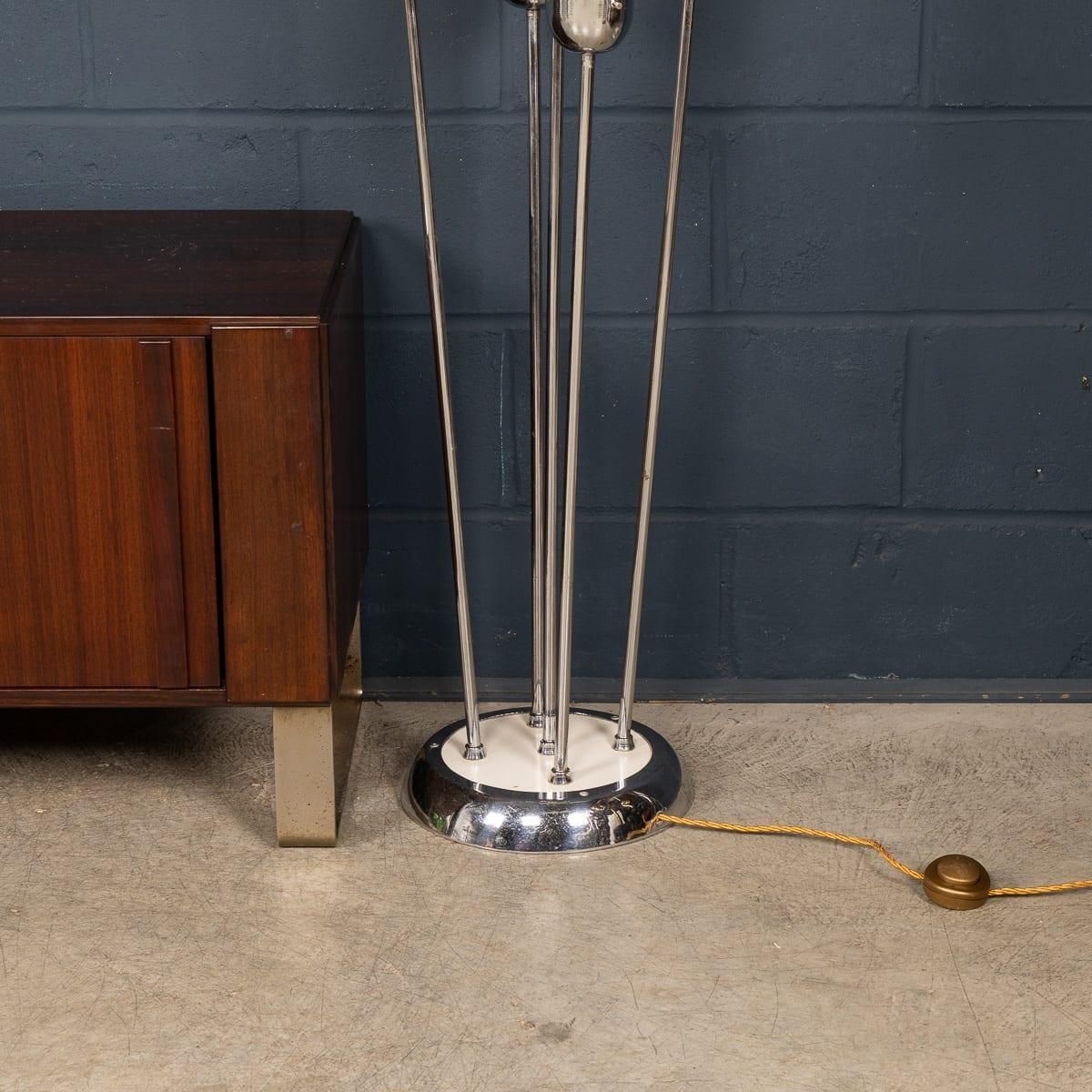 20thc Italian Five Light Murano Glass Lamp By Carlo Nason For Mazzega C.1970 photo vintage