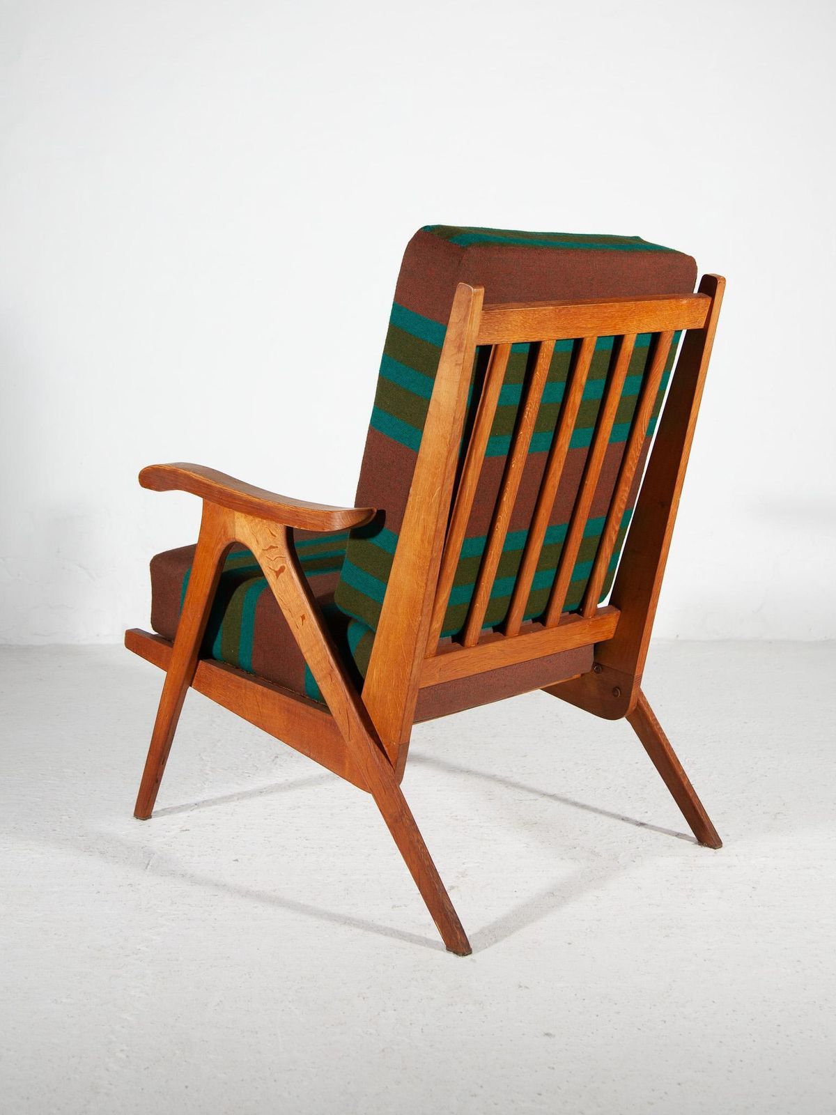 1950 Midcentury Modern Rob Parry Set Of Two Teak Lounge Chairs photo vintage