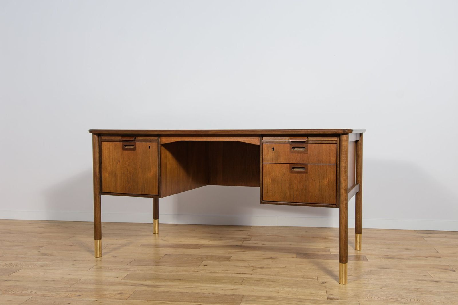 Mid Century Teak Desk By Sten Blomberg For Seffle Möbelfabrik, Sweden, 1960s photo furniture