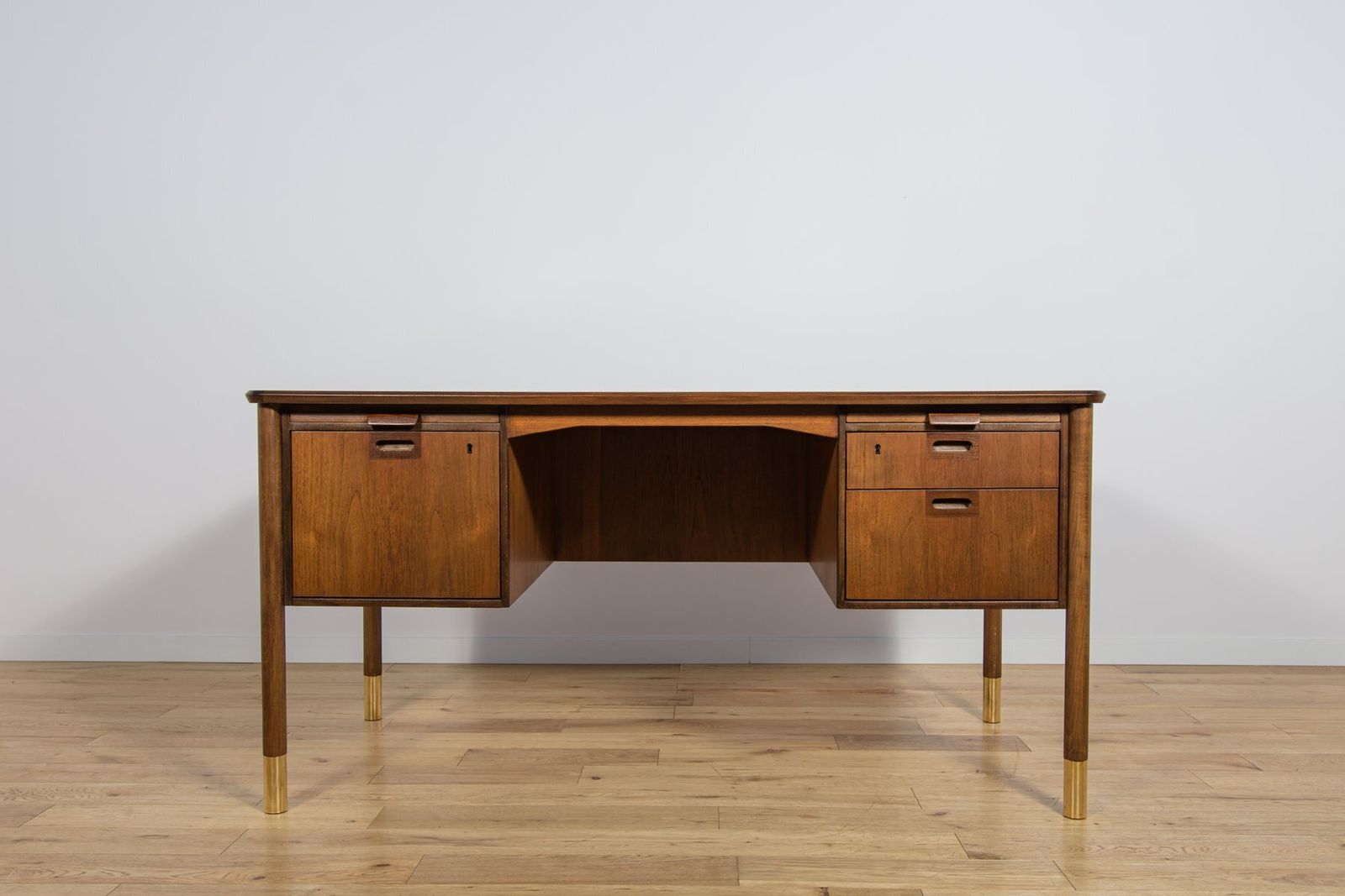 Mid Century Teak Desk By Sten Blomberg For Seffle Möbelfabrik, Sweden, 1960s photo Furniture