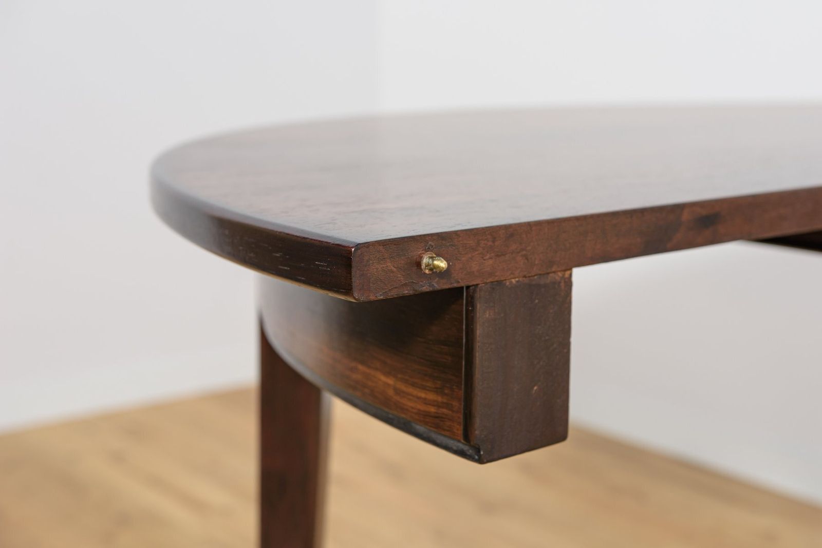 Mid Century Modern Round Rosewood Model 55 Dining Table By Gunni Omann For Omann Jun, Denmark, 1960s photo vinterior