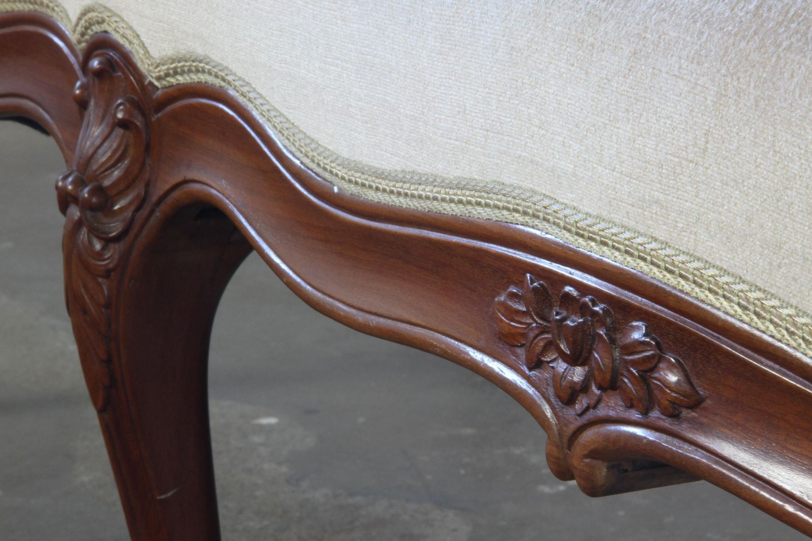 Antique Louis XV Style 19th Century Sofa, French photo 2200.0