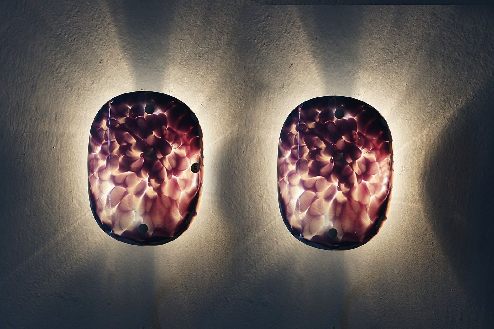 Scandinavian Glass Wall Lamps From El Light, Set Of 2 photo 1045.0