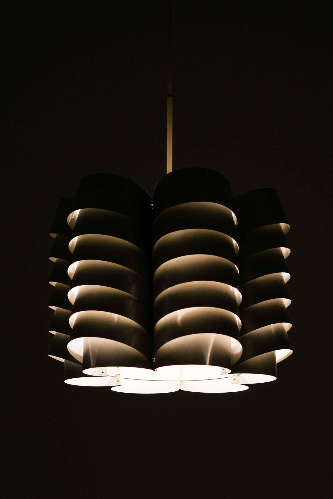 Ceiling Lamp In Aluminum By Hans Agne Jakobsson, 1970s photo Lighting