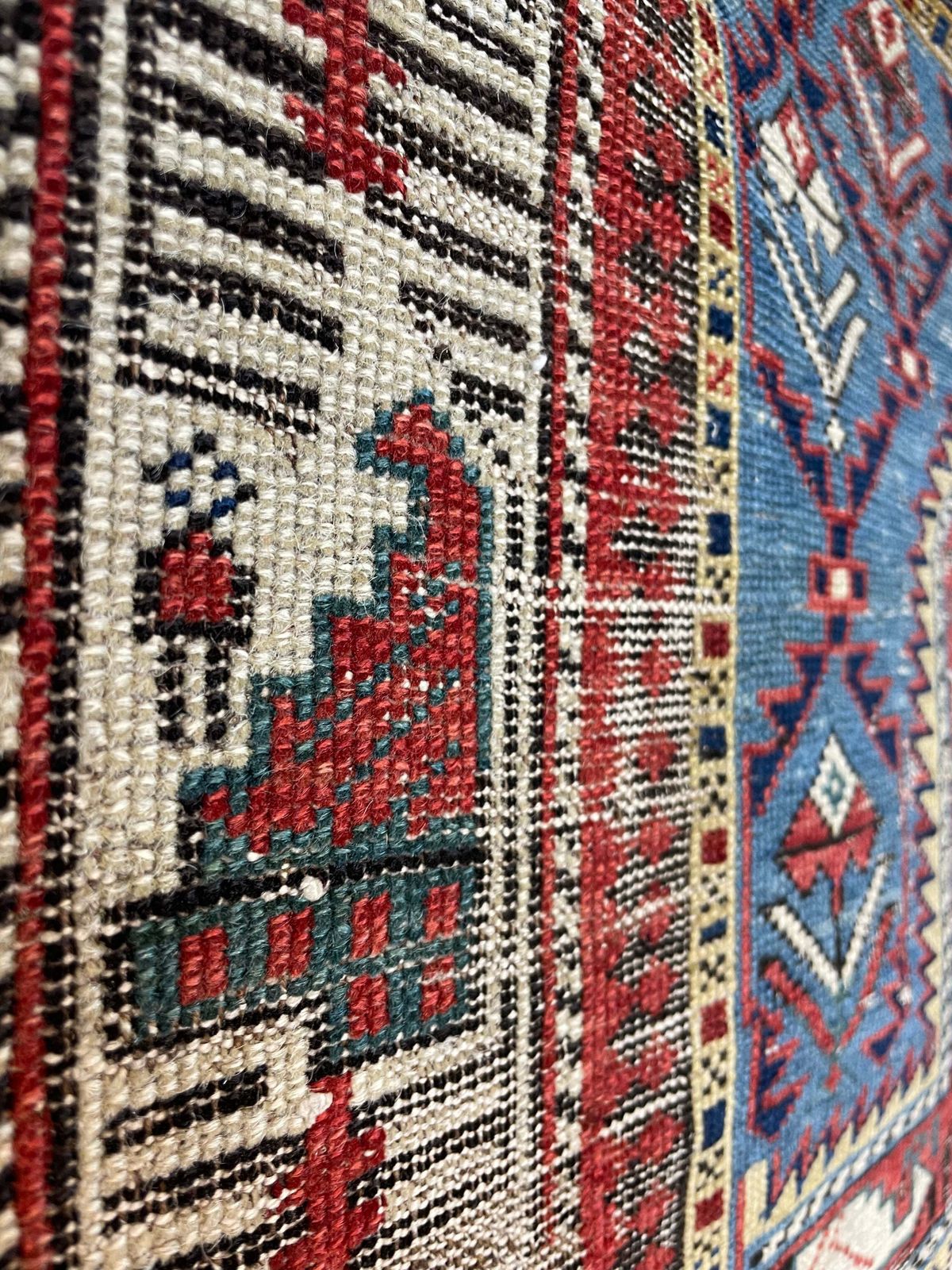 Antique Caucasian Shirvan Marasali Prayer Rug photo vintage