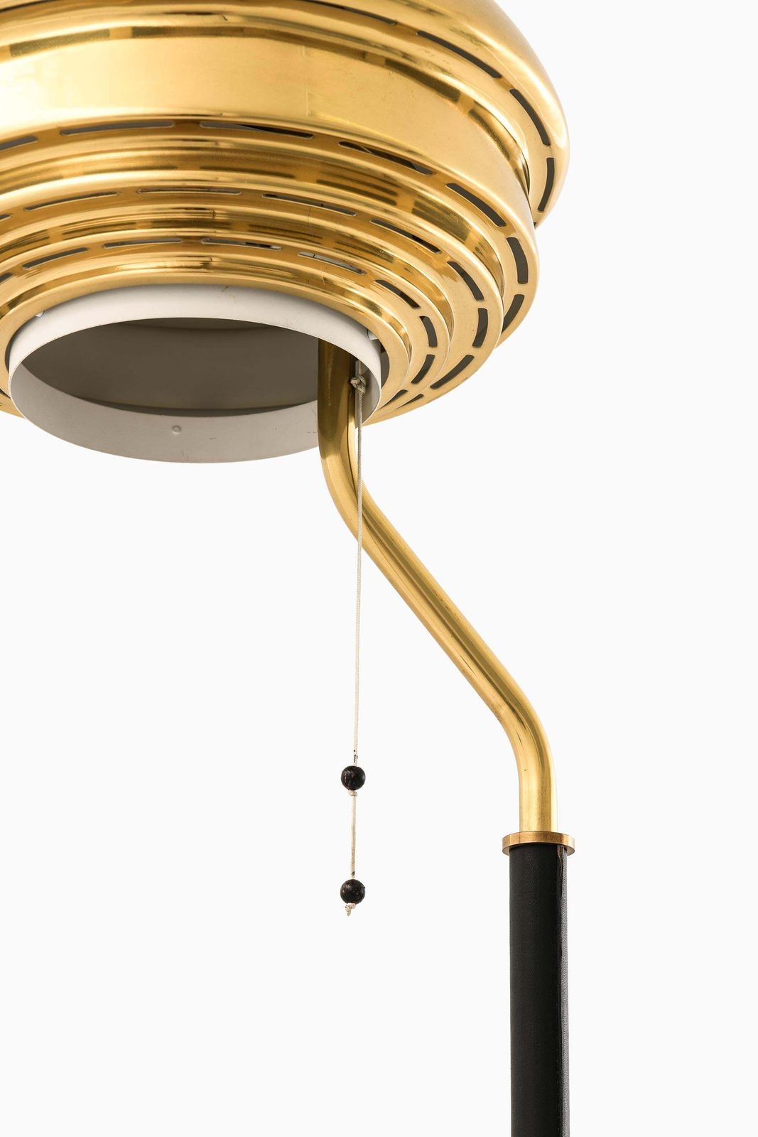 photo furniture Floor Lamp In Brass And Leather By Alvar Aalto, 1950s