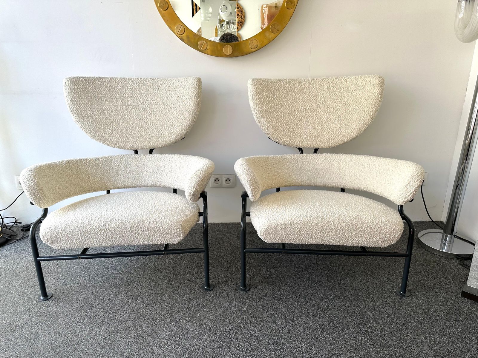 Pair Of Armchairs Pl19 By Franco Albini For Poggi, Italy, 1960s photo buy