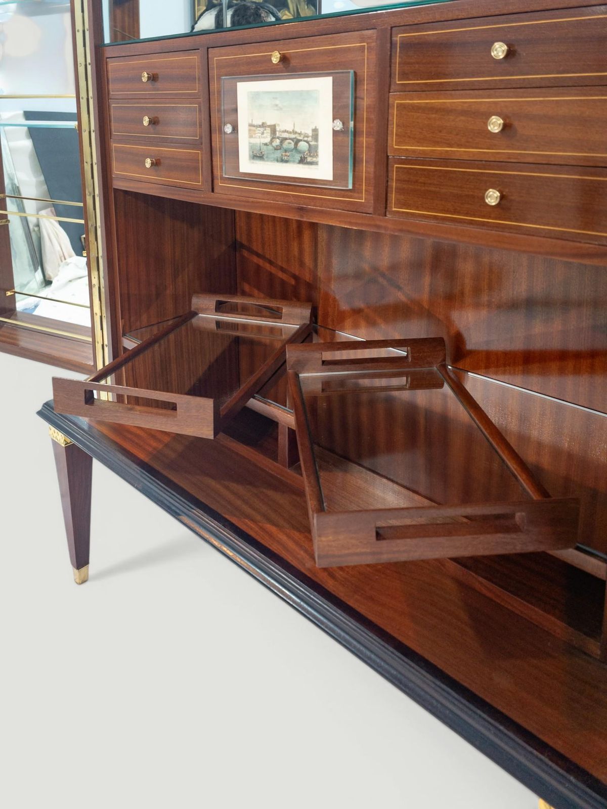 Furniture Italian Midcentury Sideboard Or Cabinet Bar Designed By Paolo Buffa In 1950s photo