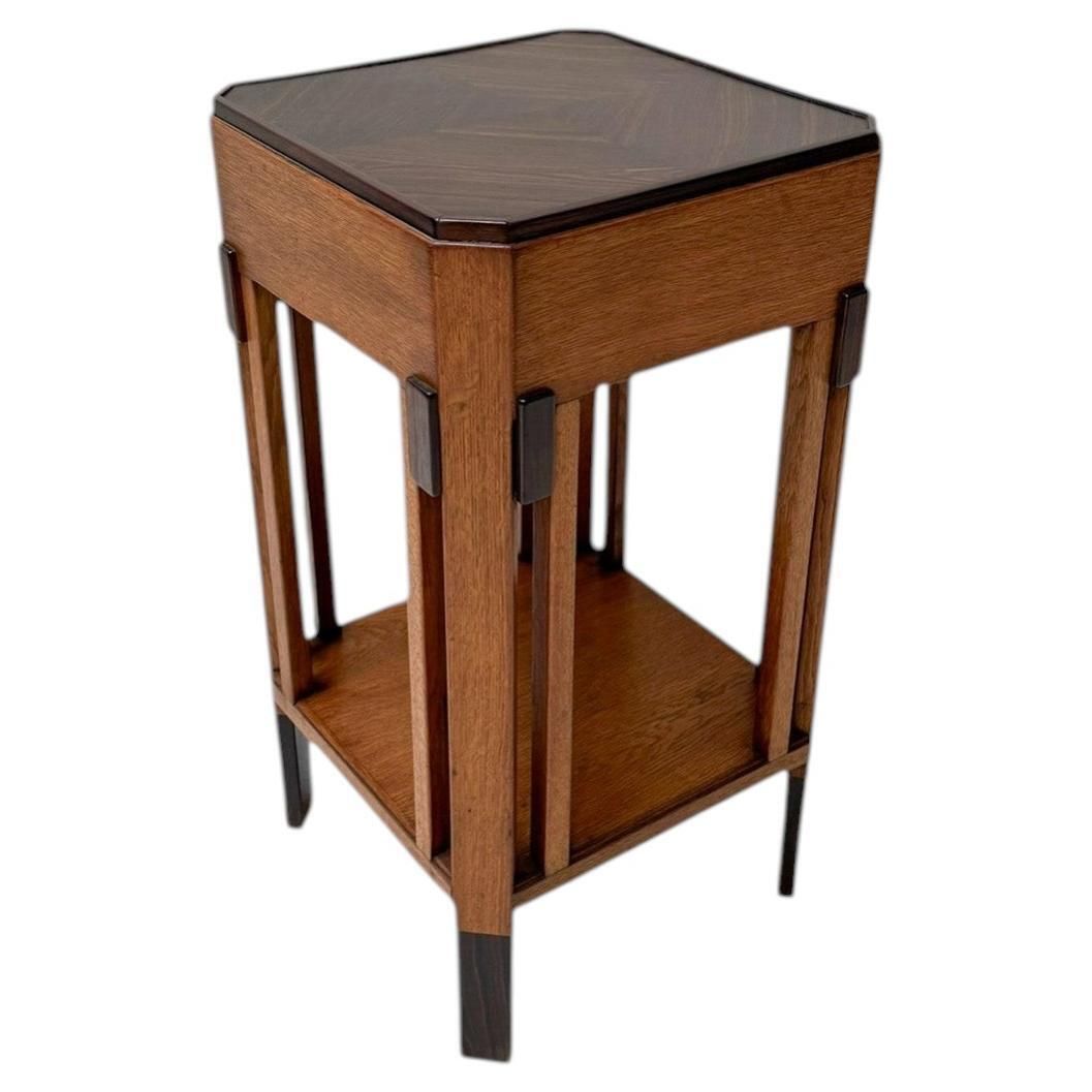 Art Deco Modernist Pedestal By Anton Lucas For N.V. Meubelkunst Leiden, 1920s