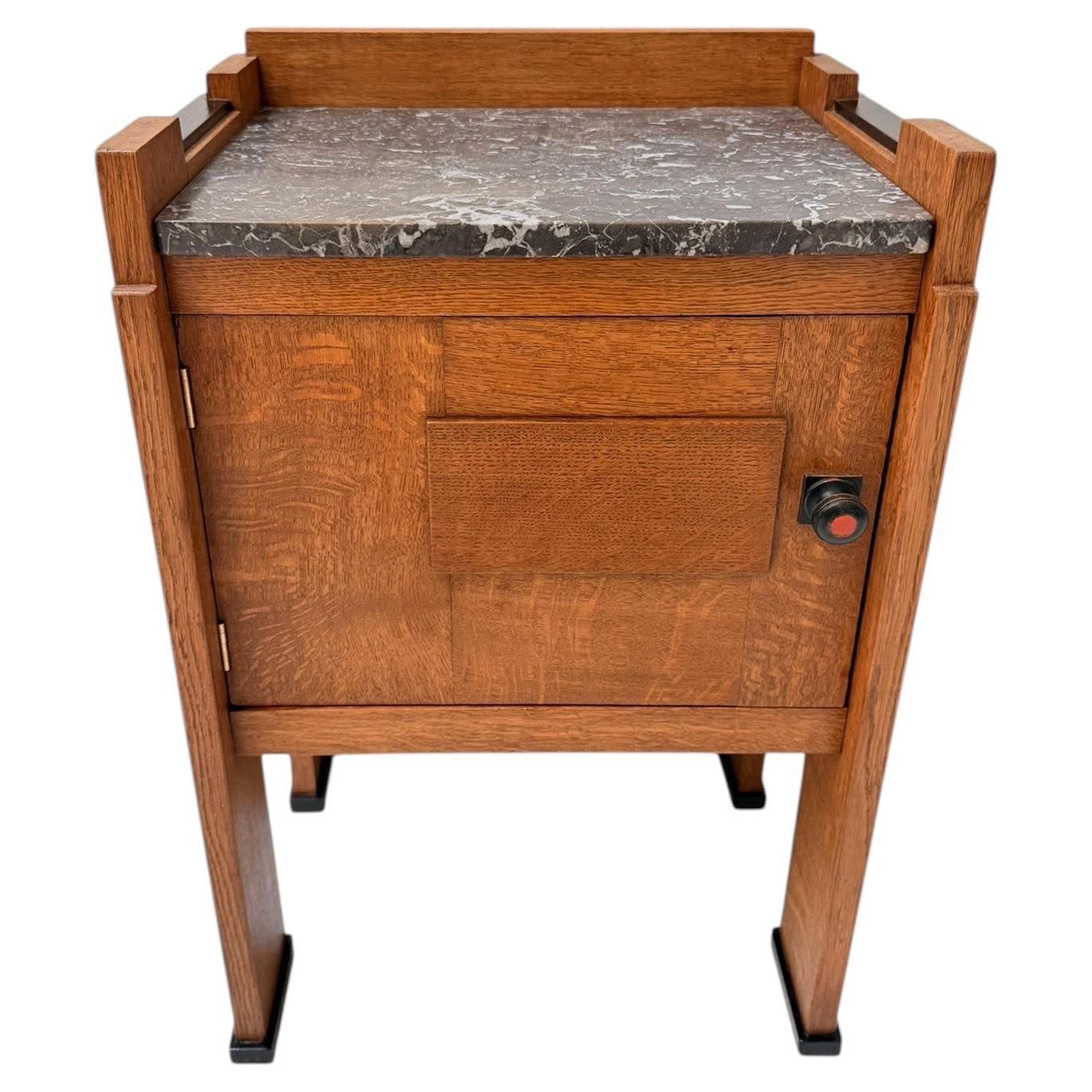 Art Deco Modernist Nightstand Or Bedside Cabinet, 1920s